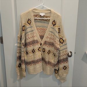 Vintage Southwest printed cardigan